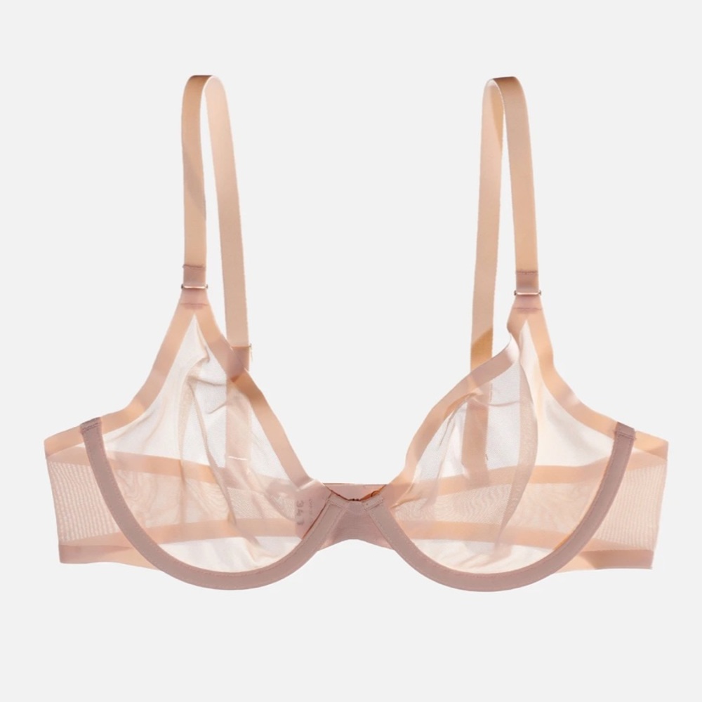 Cuup The Plunge bra blush 34G